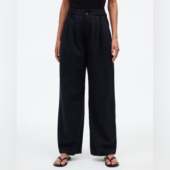 Madewell The Petite Harlow Wide-Leg Pant - Picture 1 of 9